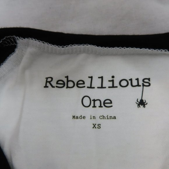 🌹4 for $20🌹 Rebellious One Very Soft 3/4 Sleeve Shirt Sz. XS - Picture 4 of 7